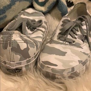 Unisex Grey Camo Vans